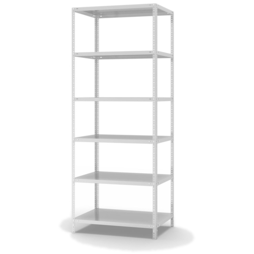 hofe Schraubregal, 6 Böden, RAL7035 Lichtgrau