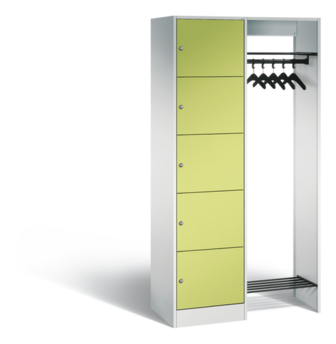C+P Schließfach-Garderobe Classic mit 5 Fächern, Breite 960 mm