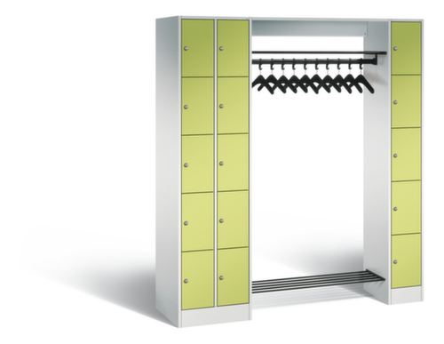 C+P Schließfach-Garderobe Classic mit 15 Fächern, Breite 2100 mm
