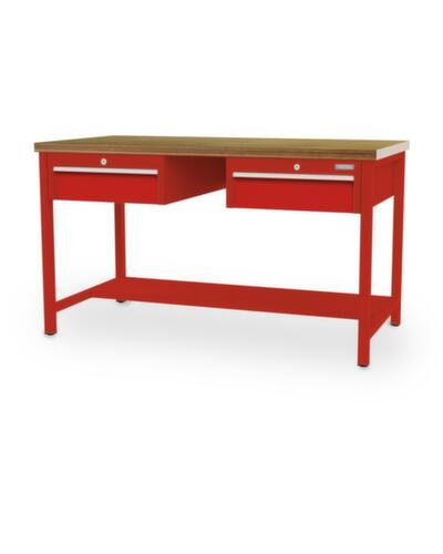 Bedrunka + Hirth Werkbank, 2 Schubladen, 1/2 Ablageboden