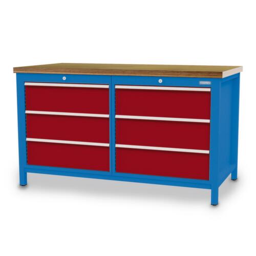 Bedrunka + Hirth Werkbank, 6 Schubladen