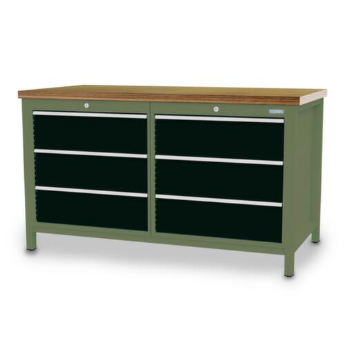 Bedrunka + Hirth Werkbank, 6 Schubladen