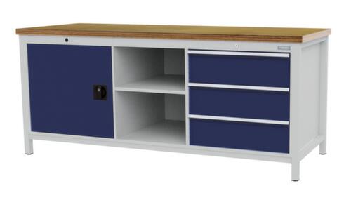 Bedrunka + Hirth Werkbank, 3 Schubladen, 1 Schrank, 2 Ablageböden