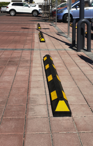 Moravia Parkplatzbegrenzung Park-AID®, Breite 1800 mm, schwarz/gelb
