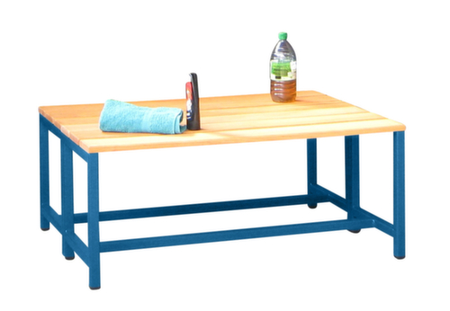 PAVOY Umkleidebank Basis mit Holzleisten