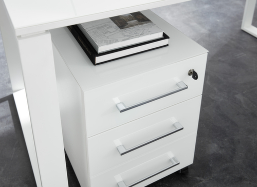 Rollcontainer GW-MONTERIA mit 3 Schubladen, 3 Schublade(n), weiß/weiß