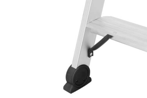 Hymer Stehleiter 4124 beidseitig begehbar, 2 x 8 profilierte Stufen