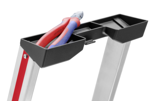 Hymer Stufenstehleiter 4126 mit Plattform, 4 profilierte Stufen