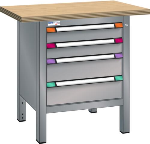 Thurmetall Werkbank, 4 Schubladen