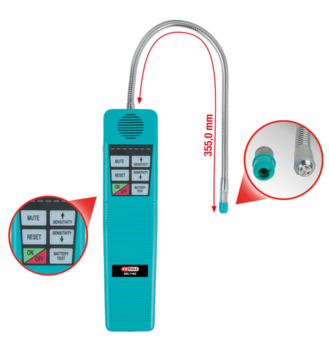 KS Tools Klimaanlagen-Lecksuchgerät