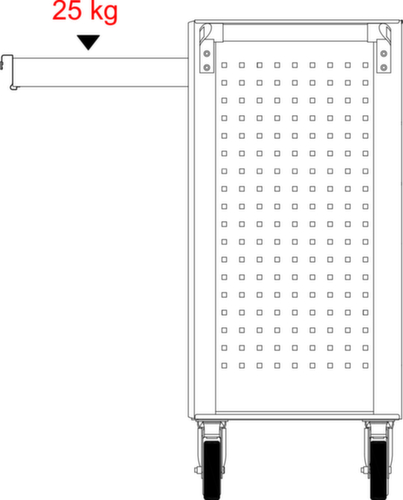 KS Tools ECOline SCHWARZ/ROT Werkstattwagen mit 7 Schubladen und 598 Premium-Werkzeugen
