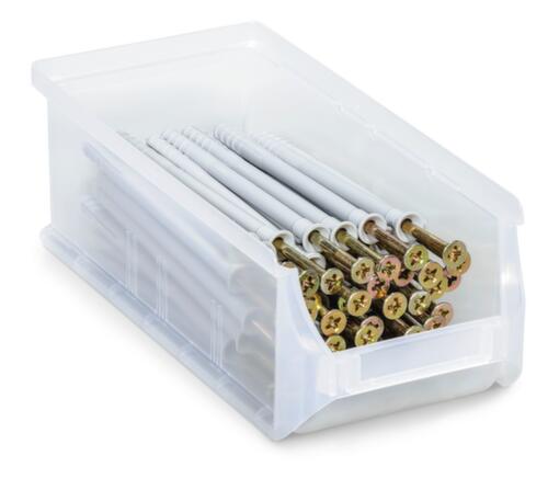 Sichtlagerkasten, transparent, Tiefe 215 mm, Polypropylen