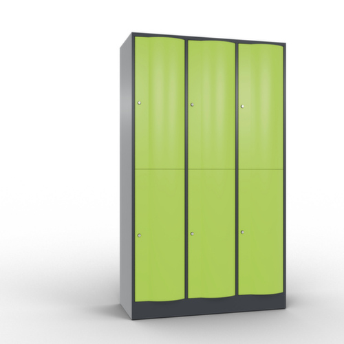 C+P SchlieĂfachschrank Resisto, 6 FĂ€cher