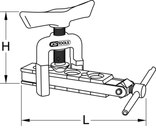 KS Tools Bördelgerät Zoll mit Schnellspannvorrichtung