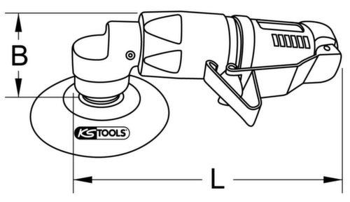 KS Tools 1/4" Mini-Druckluft-Polierer-Satz