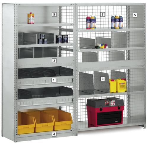 hofe erweiterbares Schraubregal mit bis zu 350 kg Fachlast