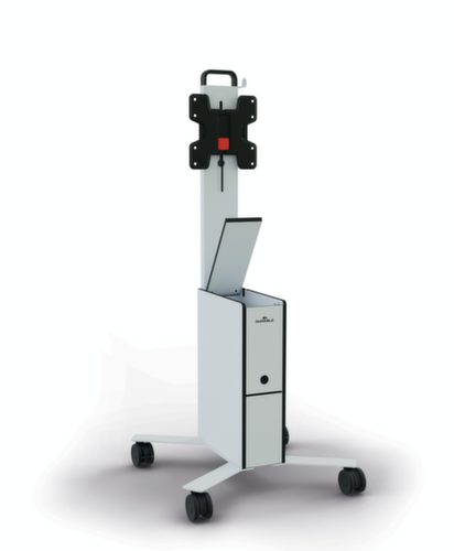 Durable Fahrbarer TV-Tisch COWORKSATION®, Höhe x Breite x Tiefe 1292 x 572 x 574 mm