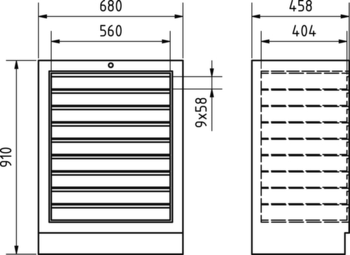 KRAFTWERK® MOBILIO Schubladenschrank