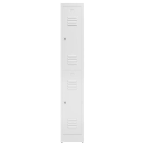 Doppelstöckiger Garderobenschrank ClassiX, Abteilbreite 300 mm