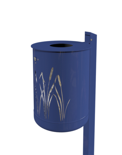 Abfallbehälter im Schilfdesign