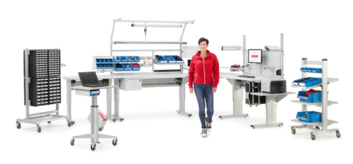 Treston SchrĂ€gboden fĂŒr Montagetisch, Breite x Tiefe 660 x 400 mm