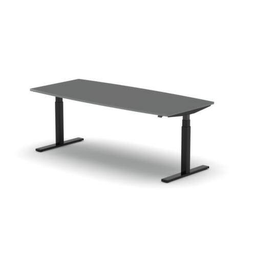 Nowy Styl Elektrisch höhenverstellbarer Konferenztisch eModel 3.0, Breite x Tiefe 2000 x 800 mm, Platte MS Slate