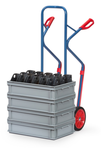 fetra Stapelkarre, Traglast 300 kg, Vollgummi-Bereifung