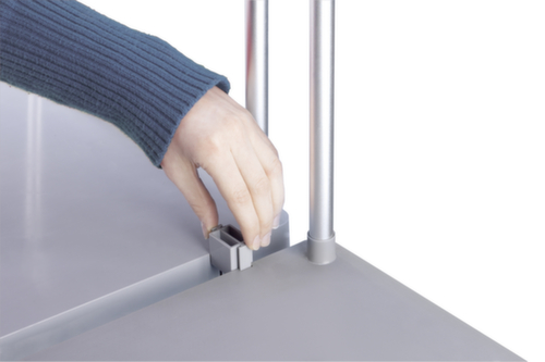 Hailo MĂŒllsackstĂ€nder, fĂŒr 120-Liter-SĂ€cke, Deckel grau