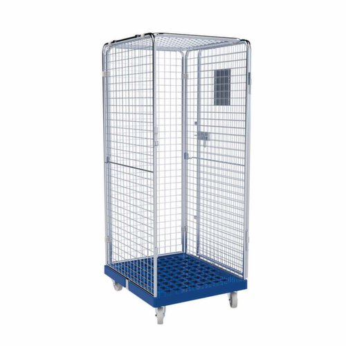 Hoher Sicherheitsrollbehälter ADB, Traglast 500 kg, Länge x Breite 815 x 724 mm