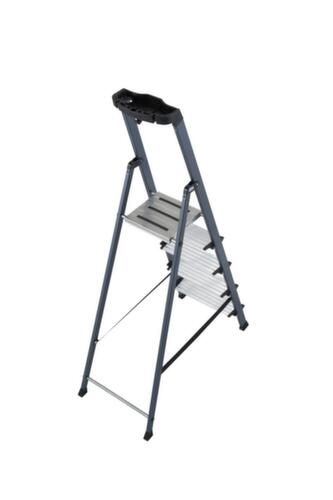 Krause Stufenstehleiter MONTO® Securo®, 5 rutschhemmend profilierte Stufen