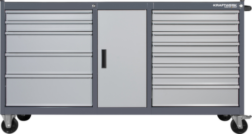 KRAFTWERK® Extra breiter Werkstattwagen BASIC LINE XXL BT1800 inklusive Werkzeug, 13 Schublade(n)