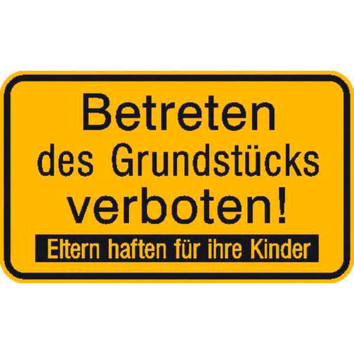 Verbotsschild SafetyMarking®, "Betreten des Grundstücks verboten"