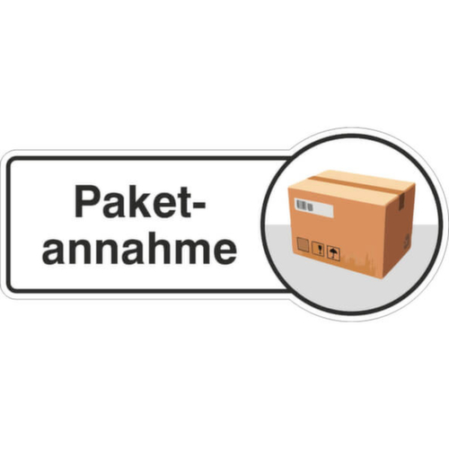 Hinweisschild SafetyMarking®, "Paketannahme"