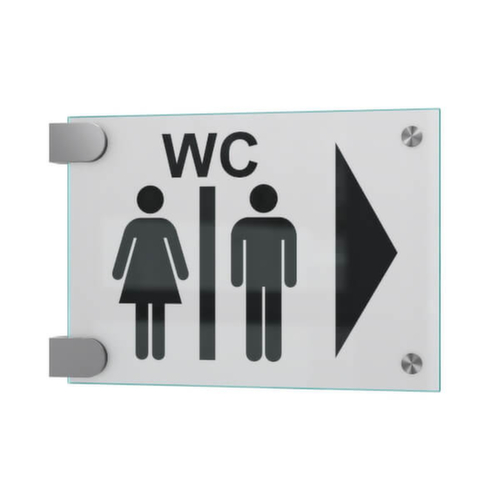 Fahnenschild CRISTALLO, Querformat 210