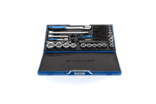 GEDORE 19 V20 U-20 SteckschlĂŒssel-Satz 1/4"+1/2" 81-teilig