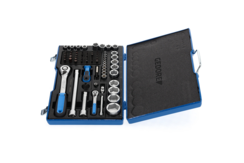 GEDORE 19 V20 U-20 SteckschlĂŒssel-Satz 1/4"+1/2" 81-teilig