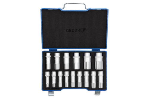 GEDORE D 19 L-015 SteckschlĂŒssel-Satz 1/2" 15-teilig UD 10-32 mm