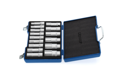 GEDORE D 19 L-015 SteckschlĂŒssel-Satz 1/2" 15-teilig UD 10-32 mm