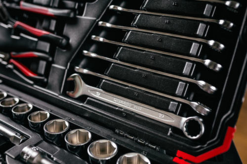 GEDORE R46003100 Steckschlüssel-Satz 1/4"+1/2" 10-32mm 100-teilig