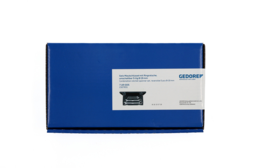 GEDORE 7 UR-005 Satz MaulschlĂŒssel mit Ringratsche