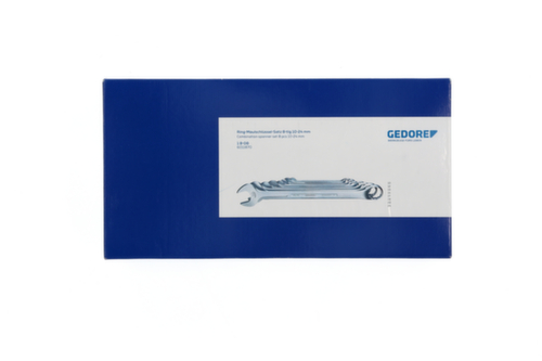 GEDORE 1 B-08 Ring-MaulschlĂŒssel-Satz 8-teilig 10-24 mm