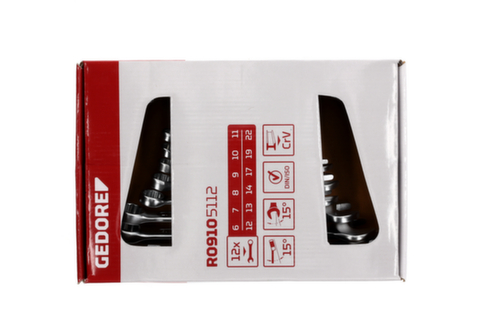 GEDORE R09105112 RingmaulschSatz 6-22 mm 12-teilig