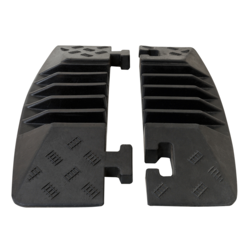 Moravia Endstück MORION für breite Kabelbrücke, Breite 590 mm, schwarz