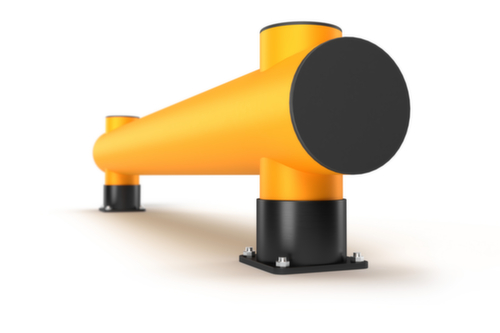 a.m.p.e.r.e. Rammschutz-Barriere Rack Mammut®, Einzelplanke, Länge 10000 mm