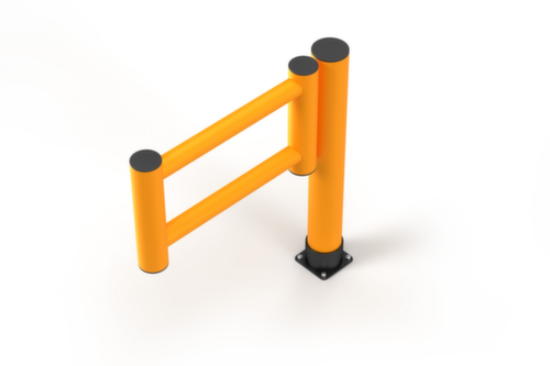 a.m.p.e.r.e. Geländertür Rack Mammut® Swing Gate für Rammschutzpfosten, Geländertür, Höhe x Breite 1100 x 1000 mm