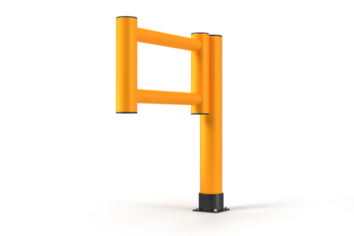 a.m.p.e.r.e. Geländertür Rack Mammut® Swing Gate für Rammschutzpfosten, Geländertür, Höhe x Breite 1100 x 1000 mm