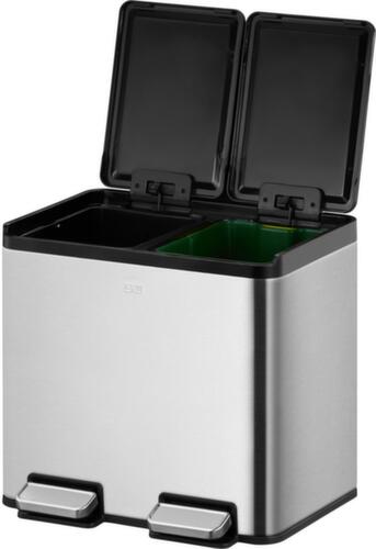 Tretabfallsammler EKO mit fingerabdruckfester Beschichtung, 2 x 10 l