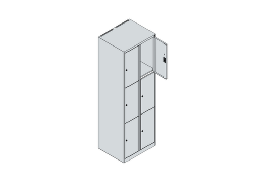 C+P Schließfachschrank Classic Plus, 6 Fächer