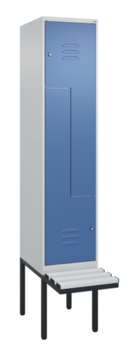 C+P Z-Spind Classic Plus mit untergebauter Sitzbank, Abteilbreite 400 mm