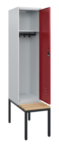 C+P Spind Classic Plus mit Sitzbank, Abteilbreite 400 mm